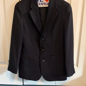 Classic Boy’s Dark Navy Blazer - Timeless Single-Breasted Jacket